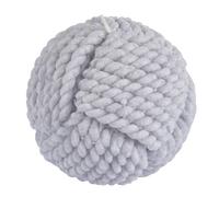 Bougie Boule Effet Cordage Blue Wave 9cm Bleu Clair