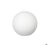 Bougie boule rustique ""Olia"" blanc 445g - Atmosphera Créateur d'intérieur