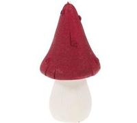 Bougie champignon rouge 13 cm (lot de 4) - Amadeus - Rouge - Cire Rouge G