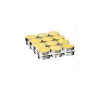 Bougie chauffe-plat - JJA - Citronnelle x24 - Parfum citronnelle - Blanc - Lot 24