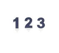 Bougie - Chiffre (0-9) - Bleu marine paillettes - 7 3 cm - Anniversaire