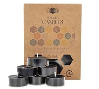 Bougie Cire d’Abeille - Kit Bougie avec Mèche 100% Coton - 4 h de Combustion - Lot de Bougies Votives (24) avec Plastique Recy ougies Chauffe-Plat à la Pure Cire d’Abeille par Danilovo