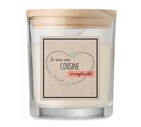 Bougie Cousine Irremplaçable | Candle | Idée Cadeau Parente Original Anniversaire Fête Famille Amour Noël