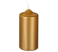 Bougie cylindrique de Noel, or