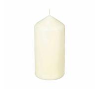 Bougie Cylindrique Déco Hugo 14cm Ivoire