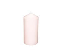 Bougie Cylindrique Déco Hugo 14cm Rose Clair
