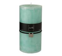 Bougie Cylindrique Déco Junina 20cm Bleu Aqua