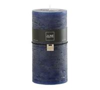 Bougie Cylindrique Déco Junina 20cm Bleu Foncé