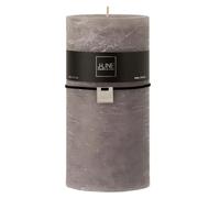 Bougie Cylindrique Déco Junina 20cm Gris Foncé