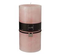 Bougie Cylindrique Déco Junina 20cm Rose Poudré