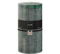 Bougie Cylindrique Déco Junina 20cm Vert Foncé