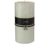 Bougie Cylindrique Déco Junina 20cm Vert Poudré