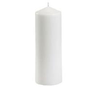 Bougie cylindrique, diamètre: 70 mm, blanc