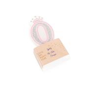 Bougie d'anniversaire chiffre 0 Princesse 5,8 cm - Rose