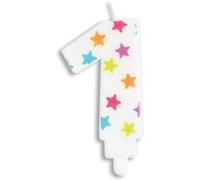Scrapcooking 0381 Numéro 1 Bougie Paraffine Multicolore 15,5 x 8 x 1 cm