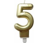 Paris prix Bougie d'Anniversaire "Chiffre 5" - Or