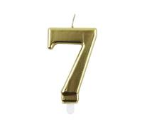 Bougie d'anniversaire chiffre or CLAIREFONTAINE au choix 7