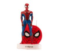 Bougie Danniversaire Spiderman 3d 6 Cm Taille Unique Rouge