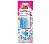 Bougie d'anniversaire Vahiné 23g - Blister festif de qualité premium pour gâteaux d'exception - Délicates nuances sucrées - Le Lot De 4