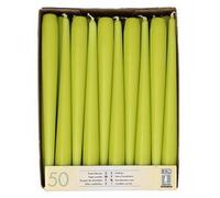 Bougie de chandelier, 22 mm, pack de 50, vert jade