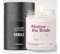 Bougie de luxe en cire de soja pour mère de la mariée - Vanille, jasmin, amande sucrée Makester