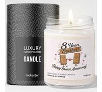 Bougie de luxe en cire de soja - Vanille, jasmin, amande sucrée Makester