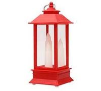 Bougie de noël avec la décoration lumière nuit led ornements jouets cadeaux - rouge Rouge G