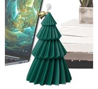 Bougie De Noël | Bougie Parfumée Cire en Forme de Sapin | Décor de Table d'Intérieur pour Maison Salle à Manger Bureau Événement Fête Fenêtre Femmes Propriétaires
