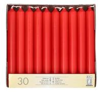 Bougie de table, 21 mm, pack de 30, bordeaux