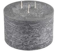 Bougie Déco 3 Mèches Rustique 12cm Anthracite