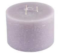 Bougie Déco 3 Mèches Rustique 12cm Lin