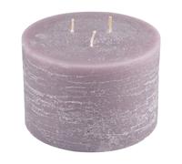 Bougie Déco 3 Mèches Rustique 12cm Taupe
