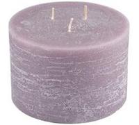 Bougie Déco 3 Mèches Rustique 12cm Taupe
