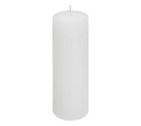Bougie Déco Demi 14cm Blanc