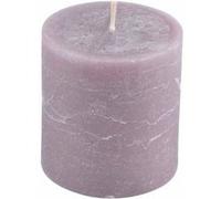 Bougie Déco Pilier Rustique 7cm Taupe