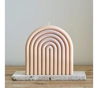 Bougie décorative grande arch beige