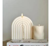 Bougie décorative grande arch ekru