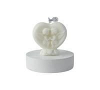 Bougie décorative parfumée à la cire de soja en forme de cœur pour | Lastings Burn Bougie d'aromathérapie pour décoration de table à la maison, parfumée à la cire de soja