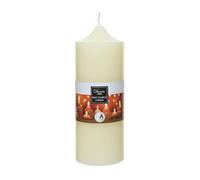 Bougie d'église 7,5 x 20 cm Paraffine - Grande et neutre - Durée de combustion : environ 90 heures de combustion - Bougie en cire comme bougie de baptême - Bougie bloc pour mariage, baptême, Noël
