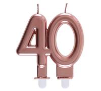 Bougie des Âges 40 ans, Rose Gold