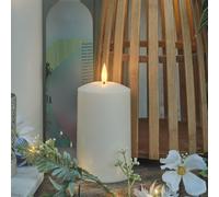 Lights4fun Grande Bougie TruGlow® LED Blanc Chaud pour Extérieur à Piles de 15 cm
