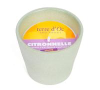 Bougie d'extérieur parfumée citronnelle SOS été en cire végétale terre d'Oc
