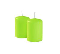 Bougie diamètre 7 cm hauteur 10 cm - Couleur Vert Pop - Pour les opérateurs Horeca, événements et décoration de la maison - Durée 55 heures - Cereria Di Giorgio