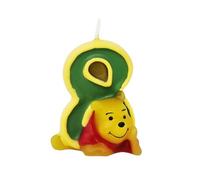 Bougie Disney Winnie l'ourson et amis pour anniversaire numéro 8