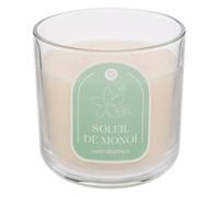 Bougie en polyéthylène parfumée Floa 350 g flacon en verre monoï
