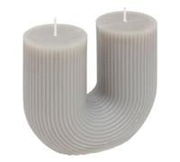 Bougie en u "demi" 400g gris - Atmosphera créateur d'intérieur