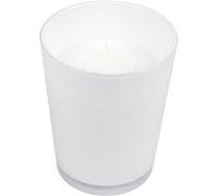 Bougie en Verre Parfumée Design Élégant 16cm Blanc