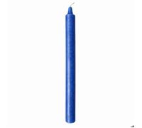 Bougie fine bleue marbrée en cire végétale