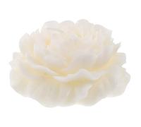 Bougie Fleur Parfumée Pivoine Décorative sans Fumée pour Fête | Blanc, Style Rustique et Artisanal, Ambiance Chaleureuse, pour Amies et Fêtes, Forme de Fleur