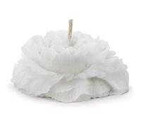 PartyDeco - Bougie Flottante Cire DÉCO Pivoine 8X4CM Blanc